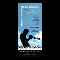 Musician Promotional Club Dates Rack Card rack cards