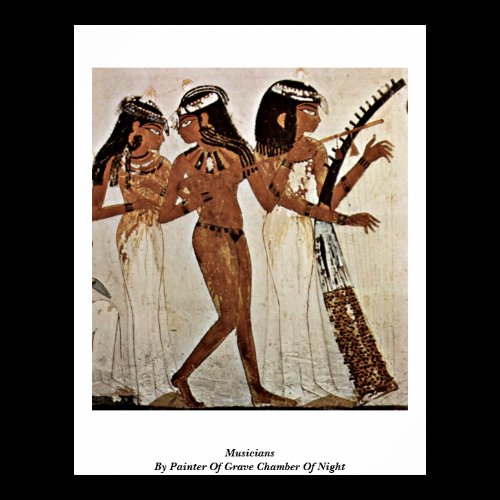 Musicians By Painter Of Grave Chamber Of Night Poster