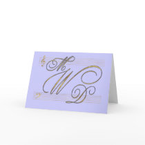 Musicians in love wedding monogram logo cards by perfectpostage Musicians in love wedding monogram logo cards