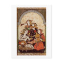 Musicians, medieval music postcards