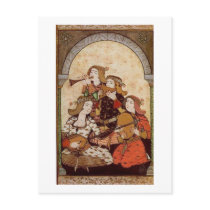 Musicians, medieval music postcards by Annaart Musicians, medieval music postcards