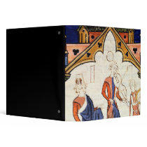 Musicians Playing a Viola and a Tambourine Binder