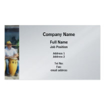 Musicians - Playing Bongo Drums business cards