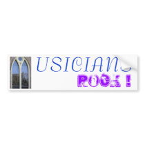 Musicians Rock bumper stickers