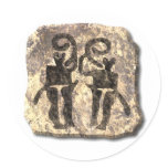 Musicians-stone Round Stickers