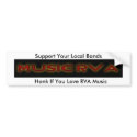 MusicRVA, Honk If You Love RVA Music, Support Y... bumper stickers by musicrva MusicRVA, Honk If You Love RVA Music, Support Y... bumper stickers