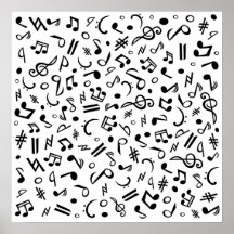 musik notes posters