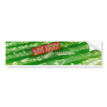 Musika Dan Bizet Green Bumper Sticker