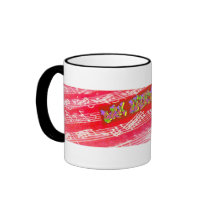 Musika Dan Bizet Red mugs