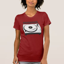 Musique Nonstop - Red Turntable Design Shirt