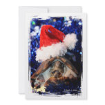 Musk Turtle Wearing Santa Hat Mouth Open Custom Invitation