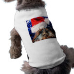 Musk Turtle Wearing Santa Hat Mouth Open-zoomed Dog T Shirt