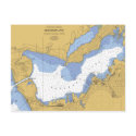 Muskegon, MI Nautical Harbor Chart postcards by sailorpatp Muskegon, MI Nautical Harbor Chart postcards