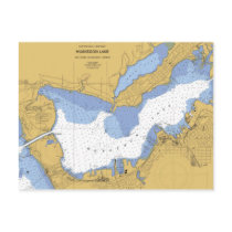 Muskegon, MI Nautical Harbor Chart postcards by sailorpatp Muskegon, MI Nautical Harbor Chart postcards