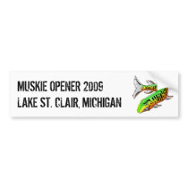 Muskie Opener 2009 Bumper Sticker bumper stickers