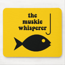 muskie whisperer fishing mousepad