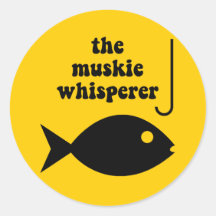 muskie whisperer fishing stickers