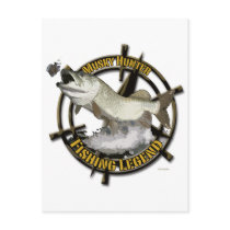 Musky Hunter legend Postcards