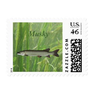 Musky Postage Stamp