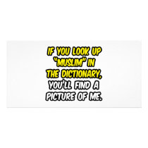 Muslim In Dictionary...My Picture Photo Cards