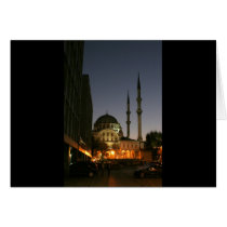 Muslim mosque in Istanbul, Turkey Card