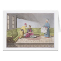 Muslim Performing his Ablutions, plate 34 from Par Card