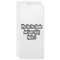 Muslim Pride Joke...Two Thumbs Rack Card Template