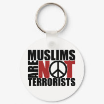 Muslims are not terrorists keychain