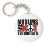 Muslims are not terrorists keychain
