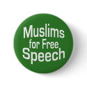 Muslims for Free Speech buttons