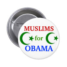 Muslims for Obama 2012 button