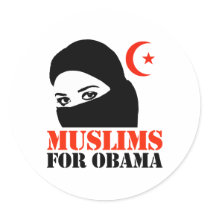 MUSLIMS FOR OBAMA stickers