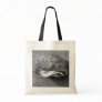 Mussel Shell Black and White Beach Tote Bag