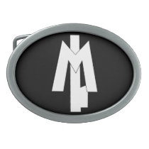 MUSSOLINI OVAL BELT BUCKLES