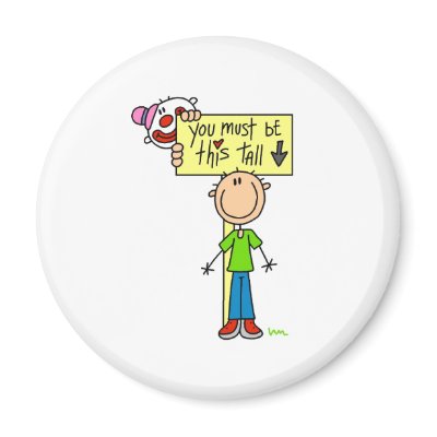 Must Be This Tall Fridge Magnets by stick_figures