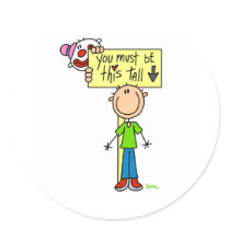 Must Be This Tall stickers