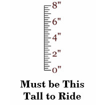 Must be This Tall to Ride t-shirts by BartBoucher Must be This Tall to Ride t-shirts
