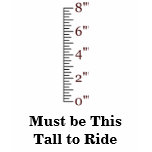 Must be This Tall to Ride T-shirt