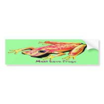 Must Love Frogs bumper stickers