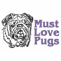 Must Love Pugs (black) Embroidered Hoodie, Tees embroidered shirts by designsbydandy Must Love Pugs (black) Embroidered Hoodie, Tees embroidered shirts