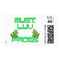 Must Luv Frogs postage