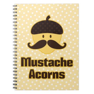 (Must Stash) Mustache Acorns Note Books