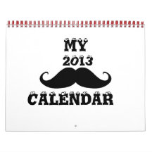 Mustache 2013 calendar