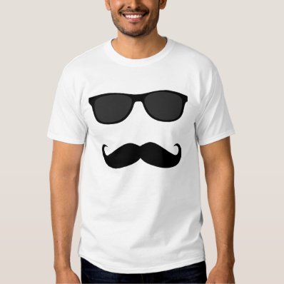 Mustache and sunglasses shirt