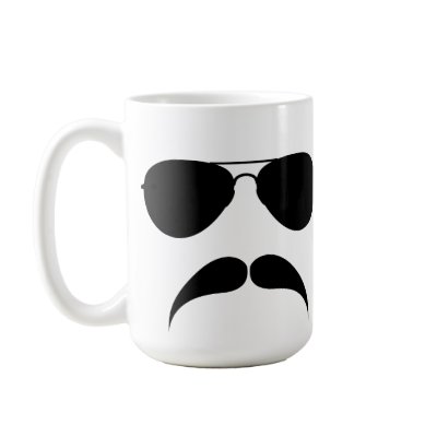 Mustache Aviator Mug by the_little_gift_shop