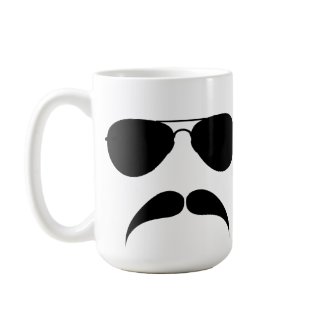 Mustache Aviator Mug mug