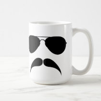 Mustache Aviator Mug mugs