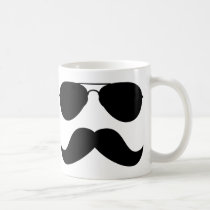 Mustache Aviator Mug mugs