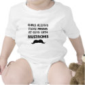 Mustache Baby Clothes t-shirts
