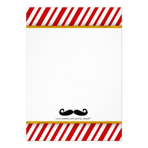 Mustache Baby Shower Invitation